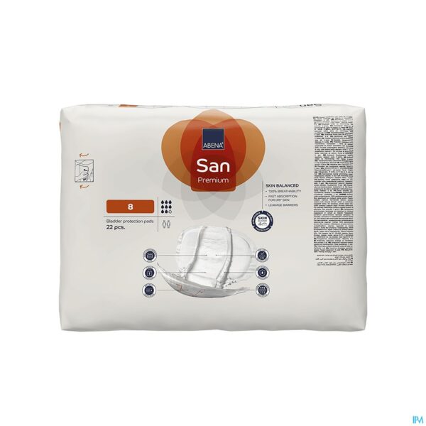 Packshot Abena San Premium 8 Anatomische Luier 22