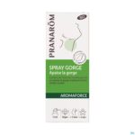 Packshot Pranarom Aromaforce Verzacht. Keelspray Bio 15ml