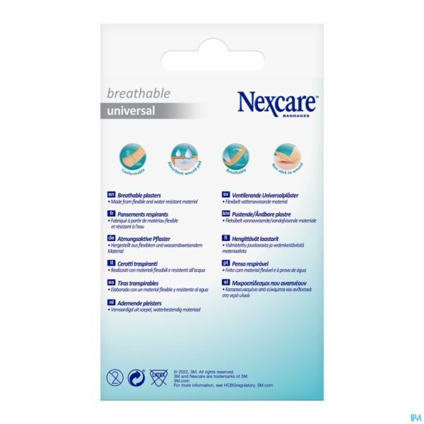 Packshot Nexcare 3m Breathable Univer. Strips 40 N0340as