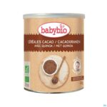 Packshot Babybio Cacaogranen Quinoa 8m 220g