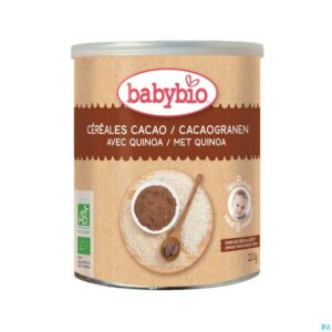 Packshot Babybio Cacaogranen Quinoa 8m 220g
