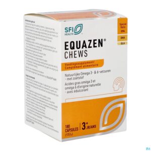 Packshot Equazen Omega 3/6 Chews Pot Caps 180