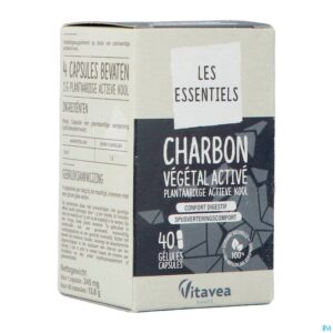Packshot Vitavea Plantaardige Actieve Kool Caps 40