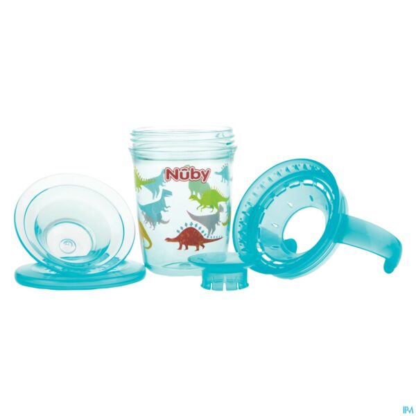 Productshot Nuby 360° Wonder Cup Uit Tritan Aqua 240ml 6m+