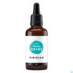 Productshot Viridian Vitamin D3 & K2 Liquid 90ml