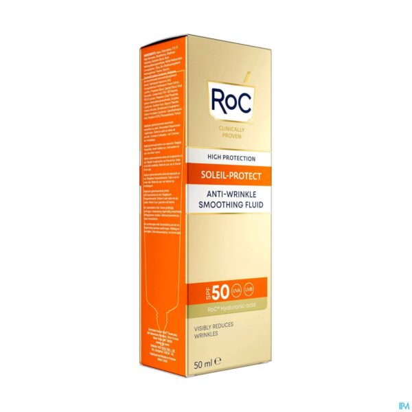 Packshot Roc Sol Protect A/wrinkle Smooth.fluid Ip50 Tb50ml