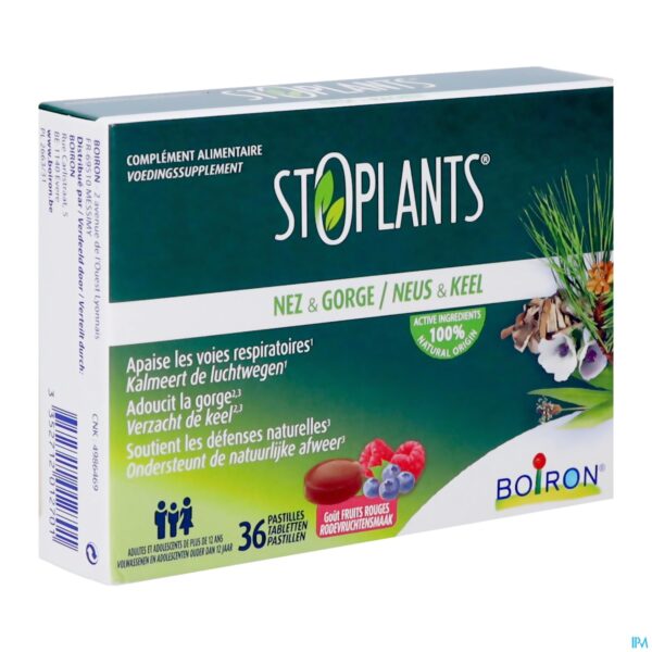 Packshot Stoplants Neus,keel&bron. Rode Vru.past.36 Boiron