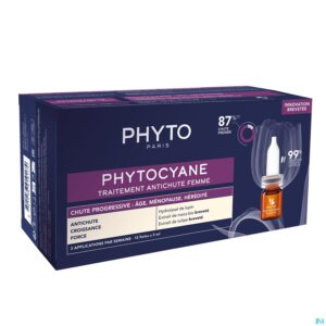Packshot Phytocyane Traitement Chute Progressive Amp 12x5ml