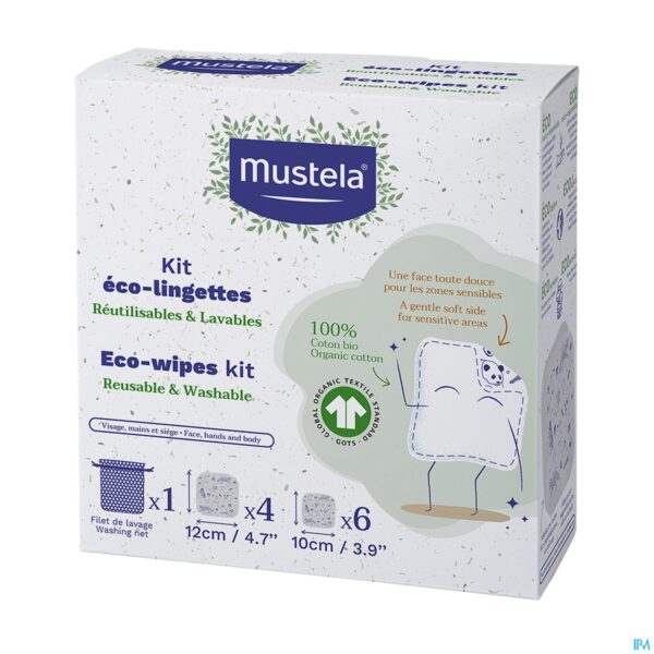 Packshot Mustela Ch Mijn 1ste Kit Eco Doekjes 10