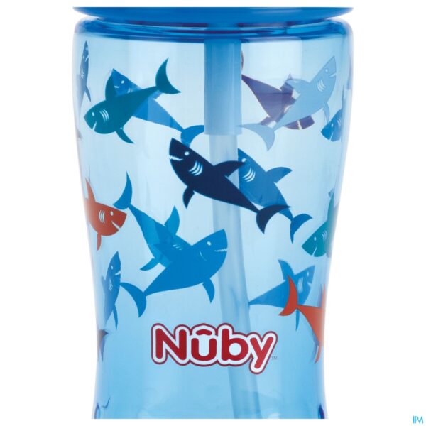 Productshot Nuby Flip-it Beker Uit Tritan Blauw 360ml 3j+