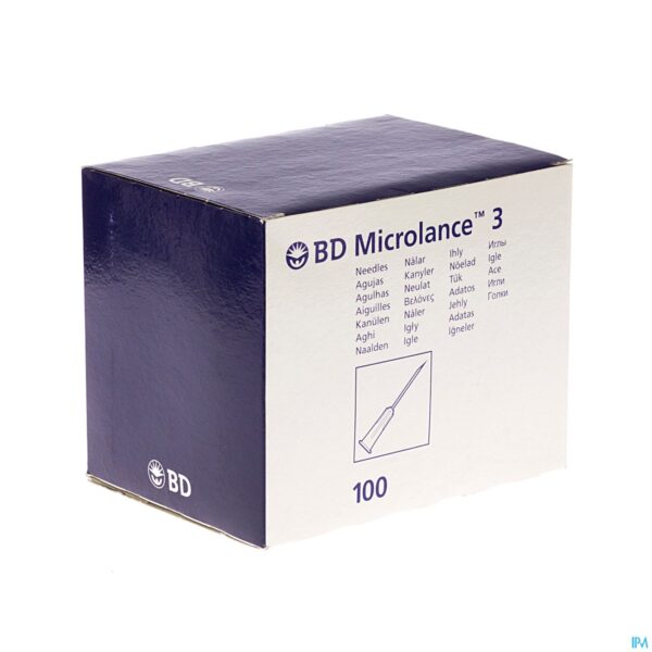 Packshot Bd Microlance 3 Naald 21g 1 Rb 0,8x25mm Vert 100