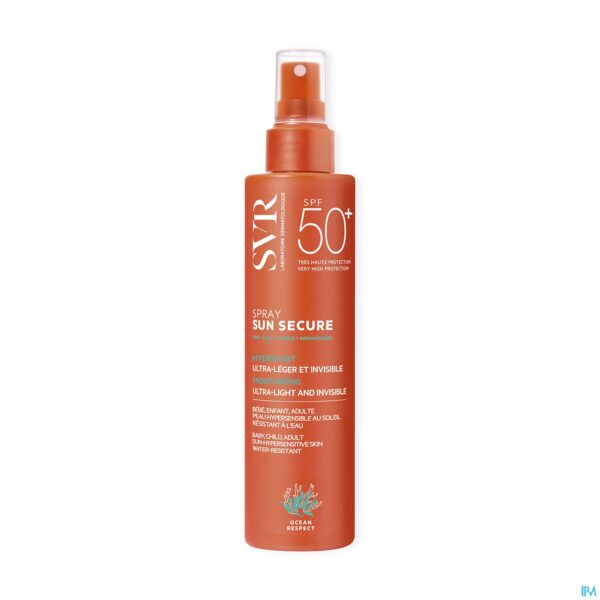Productshot Svr Sun Secure Spray Biodegradable Spf50+ 200ml Productshot Svr Sun Secure Spray Biodegradable Spf50+ 200ml