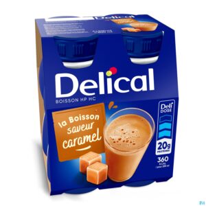 Packshot Delical Hphc 360 Karamel 4x200ml