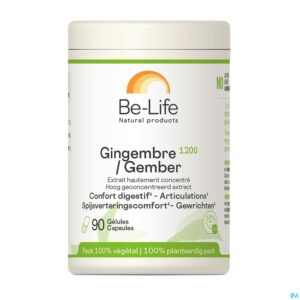 Packshot Gember 1200 Be Life Caps 90