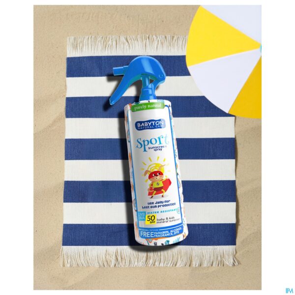 Lifestyle_image Babyton Nat. Minerale Zonnecr Spf50 Spray 200ml