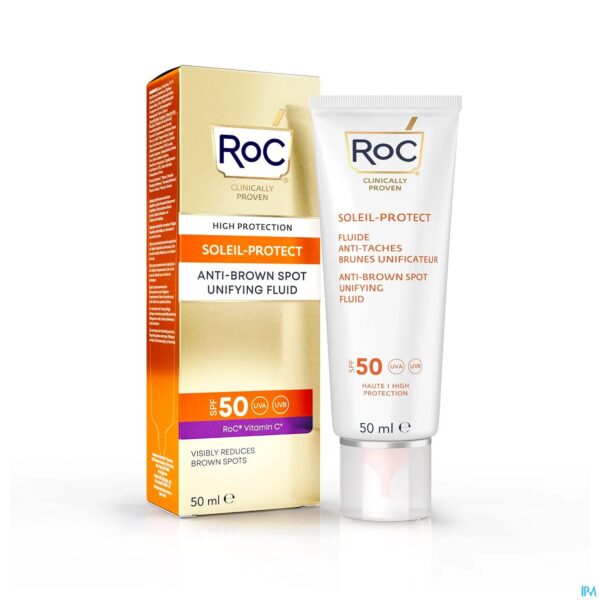 Productshot Roc Sol Protect A/brown Spot Unif.fl. Ip50 Tb 50ml