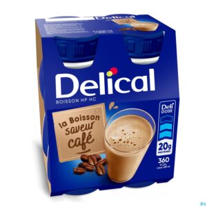 Packshot Delical Hphc 360 Koffie 4x200ml