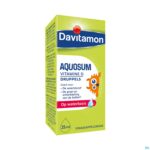 Packshot Davitamon Vitamin D Aquosum Druppels 25ml