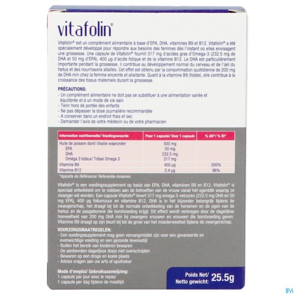 Packshot Vitafolin Caps 30
