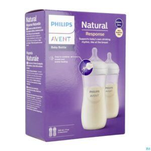 Packshot Philips Avent Natural 3.0 Zuigfles Duo 2x330ml