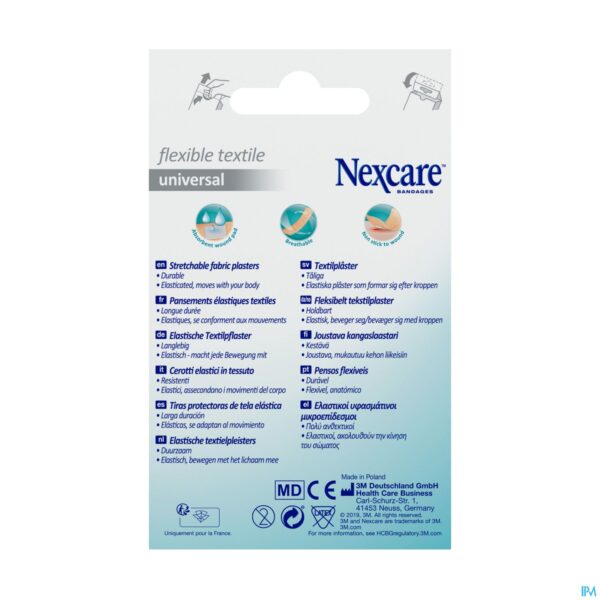 Packshot Nexcare 3m Flexible Textile Universal Strips 20