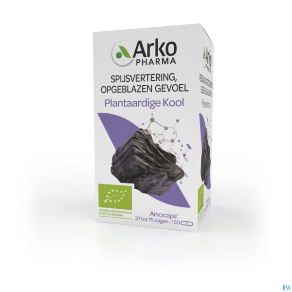 Packshot Arkocaps Plantaardige Kool Bio Caps 150