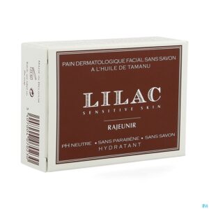 Packshot Lilac Wasstuk Dermatol Z/zeep Olie Tamanu 100g