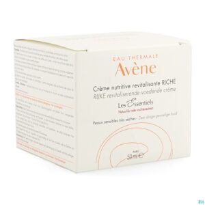 Packshot Avene Essentiels Rijke Revit. Voedende Cr 50ml