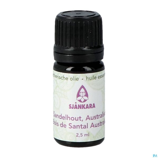 Productshot Sjankara Sandelhout Australisch Ess. Olie Bio2,5ml