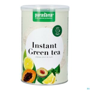 Packshot Plantapol Green Tea Instant Papaya Pruim Pdr 200g
