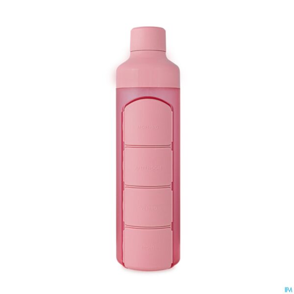 Productshot Yos Water Bottle & Pill Box Daily Perfect Pink