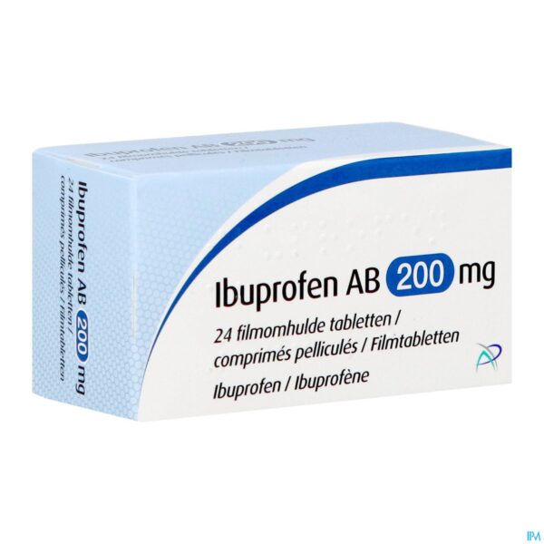Packshot Ibuprofen AB 200mg Filmomh Tabl 24 Packshot Ibuprofen AB 200mg Filmomh Tabl 24