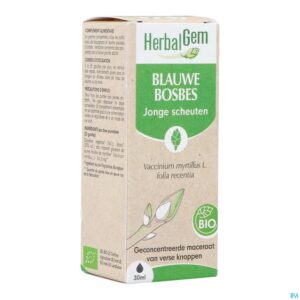 Packshot Herbalgem Blauw Bosbes Bio 30ml