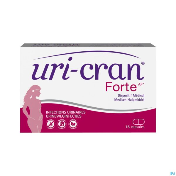 Packshot Uri-cran Forte Af Caps 15 Nf