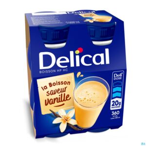 Packshot Delical Hphc 360 Vanilla 4x200ml