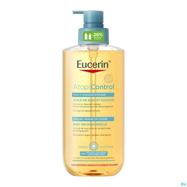 Packshot Eucerin Atopicontrol Bad/douche Olie Pomp 400ml Packshot Eucerin Atopicontrol Bad/douche Olie Pomp 400ml
