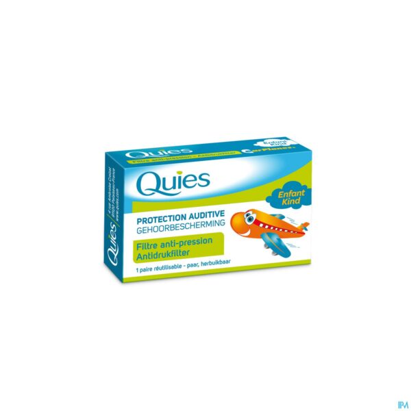 Packshot Quies Oordoppen Vliegtuig Kind 1 Paar