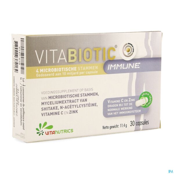 Packshot Vitabiotic Immune V-caps 30
