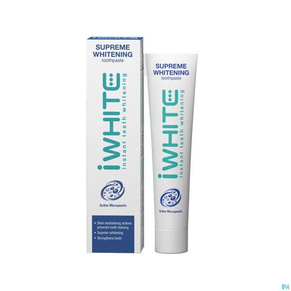 Productshot Iwhite Supreme Whitening Tandpasta Tube 75ml