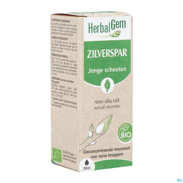 Packshot Herbalgem Zilverspar Bio 30ml