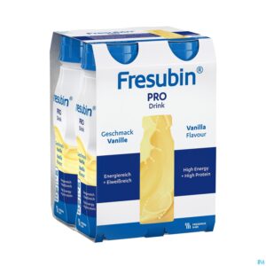 Packshot Fresubin Pro Drink Vanille 4x200ml