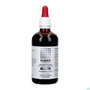 Packshot Ribes Nigrum Druppels 100ml Pharmanutrics