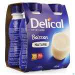 Packshot Delical Melkdrank Hphc Natuur 4x200ml Nf