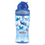 Productshot Nuby Flip-it Beker Uit Tritan Blauw 360ml 3j+