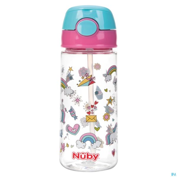 Productshot Nuby Beker Uit Tritan 530ml Roze 3j+