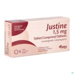 Packshot Justine 1,5mg Comp 1