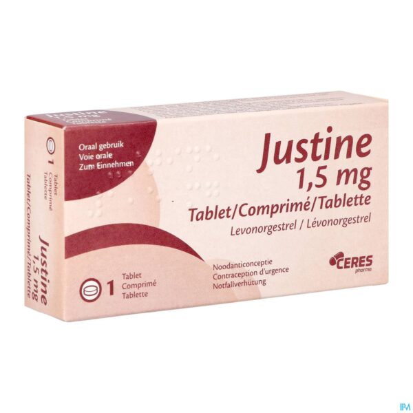 Packshot Justine 1,5mg Comp 1