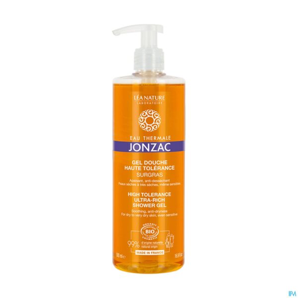 Productshot Jonzac Nutritive Douchegel Extra Rijk Bio 500ml