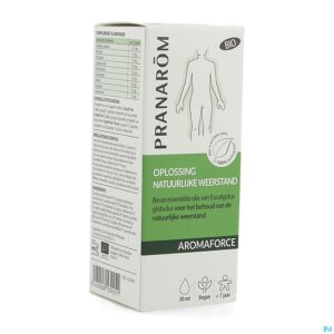 Packshot Pranarom Aromaforce Opl. Natuurl.weerstand Bio30ml
