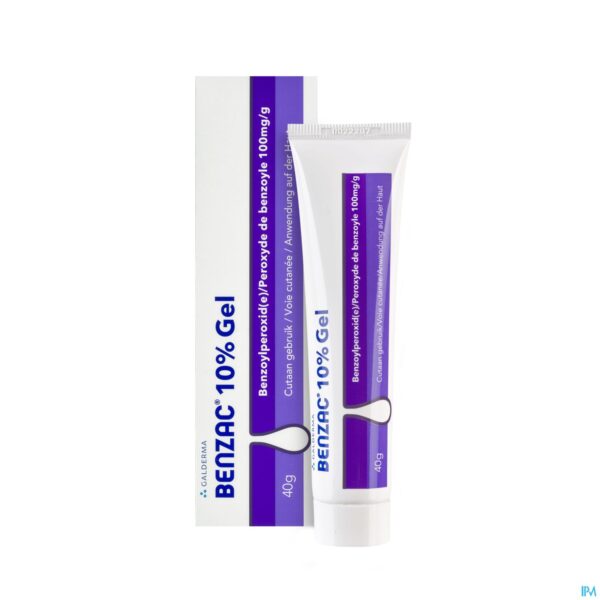 Packshot Benzac Ac 10% Gel 40g Packshot Benzac Ac 10% Gel 40g